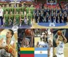 Litvanya - Arjantin, çeyrek finale, 2010 Dünya Basketbol Türkiye